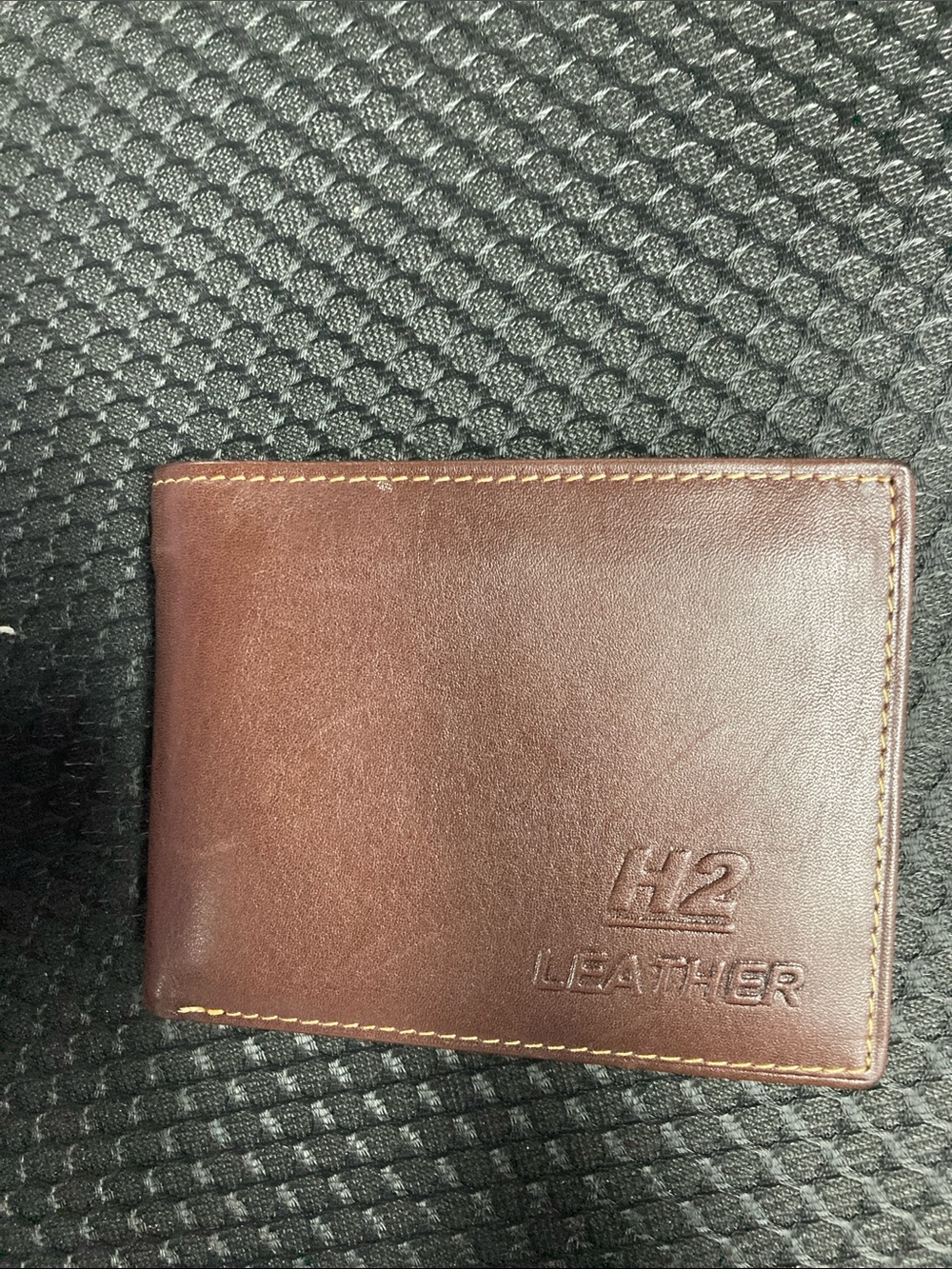 H2 Leather Men's Brown Leather Card & Key Wallet